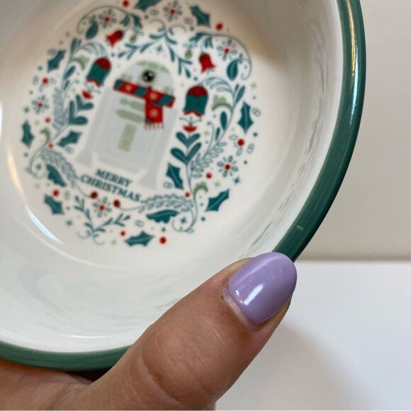 NEW Star Wars Darth Vader Merry Christmas Dog Pet Food Bowl 6” - Picture 9 of 10